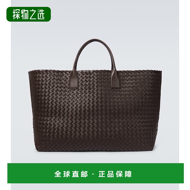 1h可退 香港直邮Bottega Veneta 葆蝶家 男士 Cabat 长编织皮革手