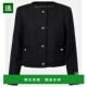 香港直邮Patou 女士 羊毛混纺花呢夹克 1h可退 black黑色 舒适时
