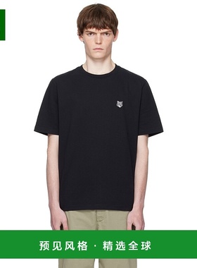 1h可退 香港直邮MAISON KITSUNE 男士 黑色 Bold Fox Head Patch