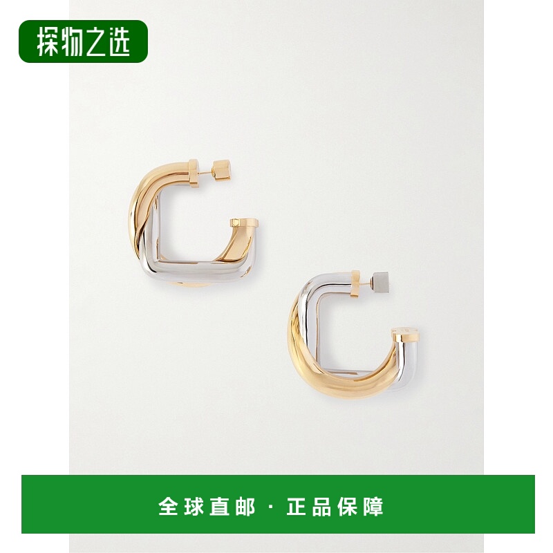 香港直邮Jacquemus 女士 The Doppio silver- 镀金耳环 25HJWW007