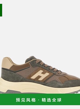 欧洲直邮Hogan Hyperlight棕绿色运动鞋男式跑鞋
