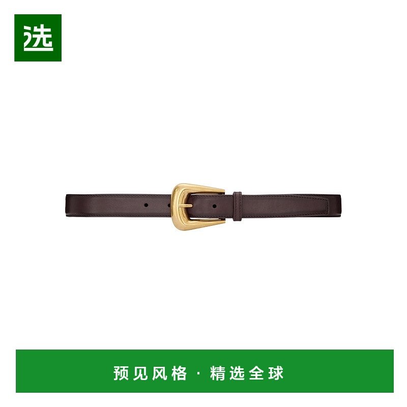 香港直邮Saint Laurent FORK 光滑皮革皮带 839457AAB2Z