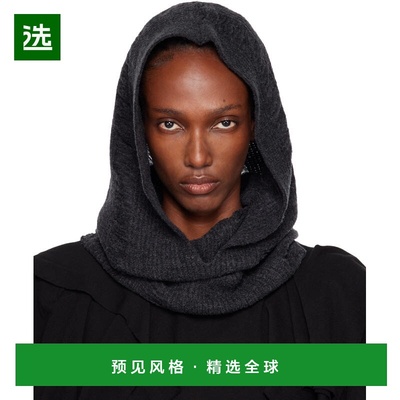 1h可退 香港直邮Yohji Yamamoto 山本耀司 女士 灰色抽丝巴拉克拉