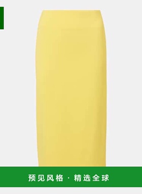 1h可退 香港直邮Jacquemus 女士 Sablier 铅笔半身裙 yellow黄色