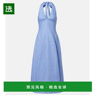 1h可退 香港直邮FAITHFULL THE BRAND 女士 Marais 格纹亚麻中长