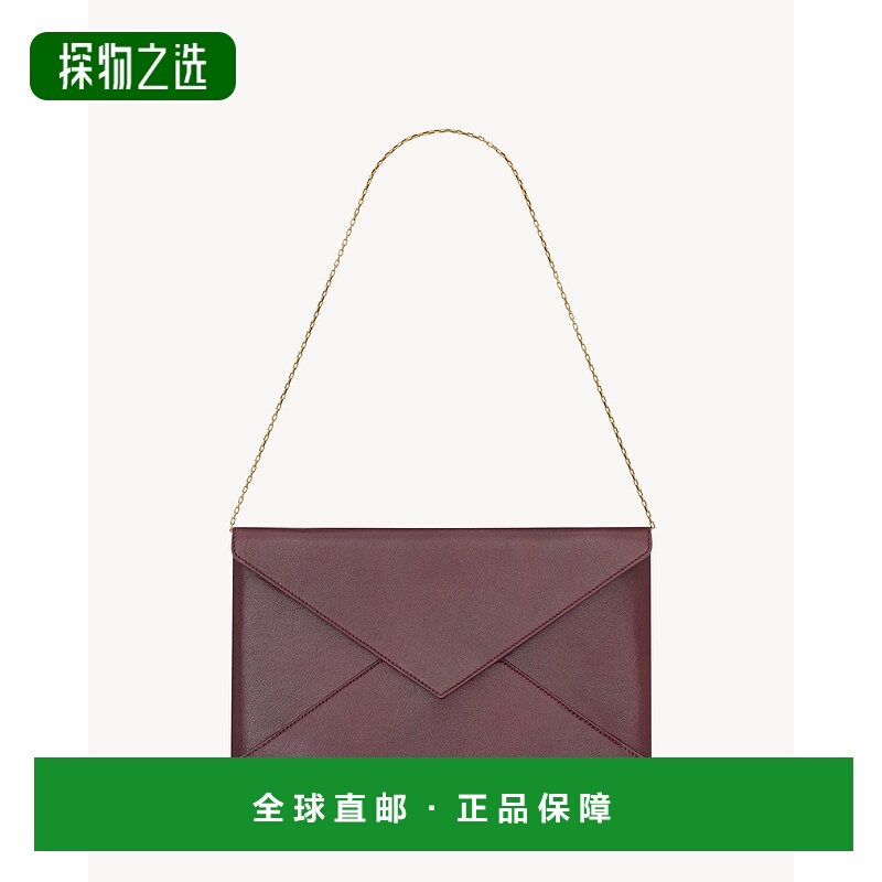 欧洲直邮YSL（2025）字母大号皮革链条手拿包