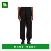 Krom SS2025 男士 香港直邮Thom 休闲裤 MST473BLACK 黑色 抽绳休