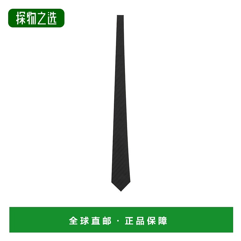 香港直邮Saint Laurent 提花条纹宽领带 8249773Y009