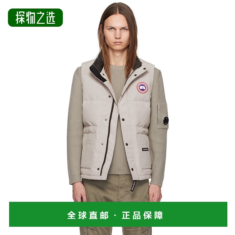 1h可退 香港直邮Canada Goose 加拿大鹅 男士 米色 Freestyle Cre