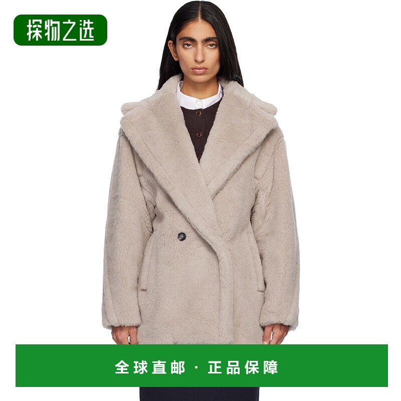 香港直邮MaxMara 麦斯玛拉 女士 驼色 Olga 大衣 2521086032羊毛