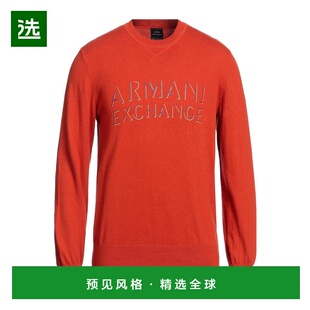 1h可退 香港直邮Armani Exchange 男士 毛衣 orange橙色 舒适时尚