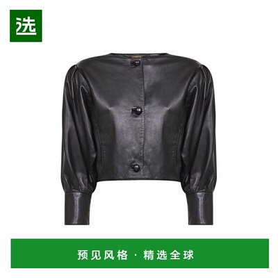 香港直邮CHLOÉ 女士外套 CH26SCV97203001 SS2026 黑色 无领皮夹