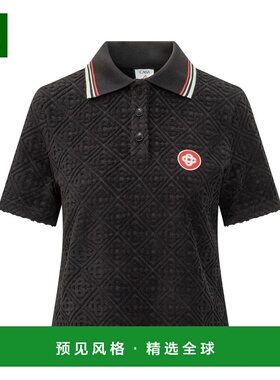 香港直邮CASABLANCA 女士POLO衫 WPF25JTP37701 AW2025 黑色