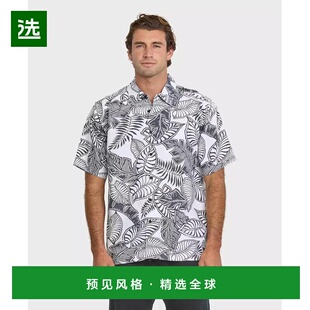 1h可退 【美国直邮】Quiksilver Waterman 男士夏威夷短袖衬衫 热