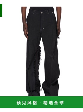 香港直邮Rick Owens 腰带环休闲裤阔腿裤 RR02E1308BBCL