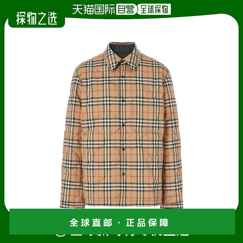 香港直邮Burberry 双面两用 Vintage 格纹温控外套式衬衫 8049139