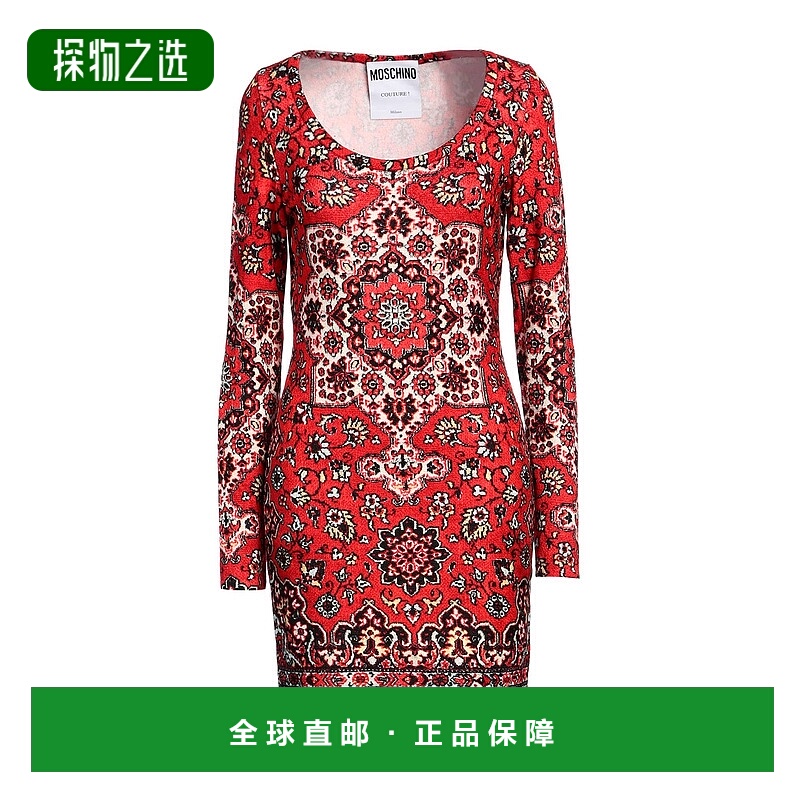 香港直邮Moschino 莫斯奇诺 女士 紧身连衣裙 red红色 舒适时尚