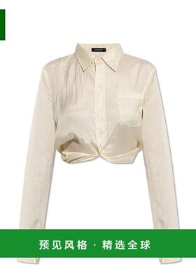 1h可退 香港直邮R13 女士衬衫 R13WR433R564A0CREAM AW2025 乳白
