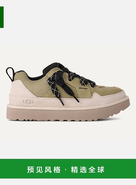 欧洲直邮UGG Lo Lowmel男士绿色/奶油色运动鞋
