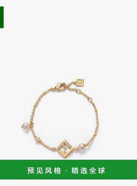 1h可退 欧洲直邮FENDI（2025 年产品）Fendi Forever 手镯 - 金色