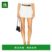 香港直邮COMMANDO 女士 仿皮精细剪裁短裤 1h可退 SLG99 white白