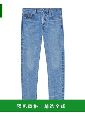 香港直邮Versace 腰带环牛仔长裤 10108161A04165范思哲牛仔裤