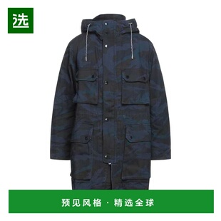 1h可退 香港直邮Armani Exchange 男士 大衣 blue蓝色 舒适时尚