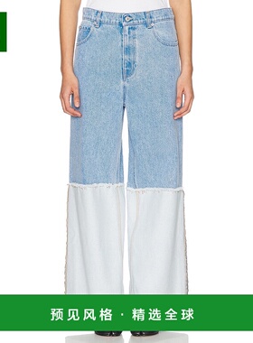 1h可退 香港直邮Marni 玛尼 女士 阔腿牛仔裤 PAJD0559A0USCW91