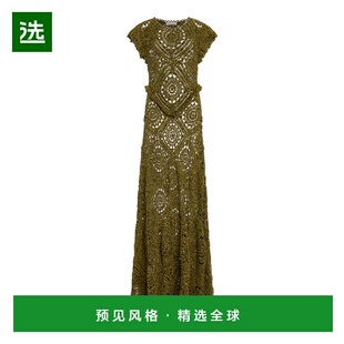 1h可退 香港直邮ULLA JOHNSON 女士 Annalisa 棉质钩花长款连衣裙