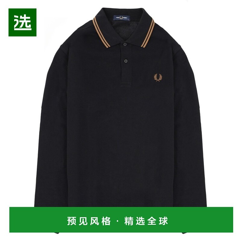 香港直邮FRED PERRY 男士POLO衫 FPM363656S77 AW2025 黑色,男装,Polo衫,淘宝优惠券,粉丝福利购,淘宝优惠卷