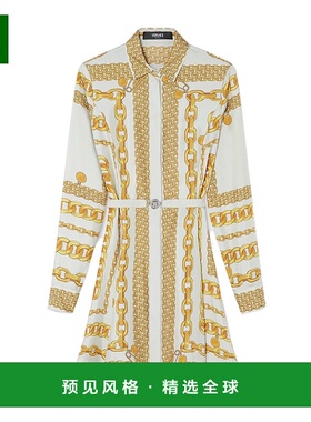 香港直邮Versace 束腰连衣裙 10189331A13638