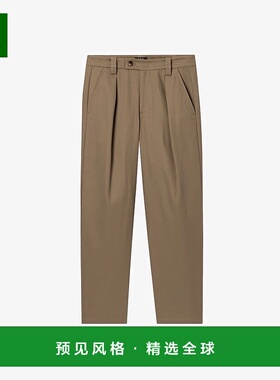 欧洲直邮APC 男士沙黄色羊毛/棉休闲裤