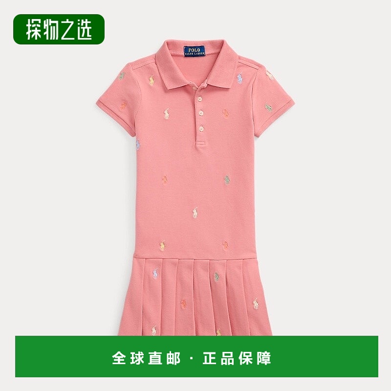 自营欧洲直邮RalphLauren拉夫劳伦 弹力珠地网眼Polo衫连衣裙