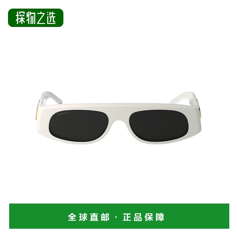 1h可退 香港直邮Gucci 古驰 女士 几何框太阳镜 GG1771S white白