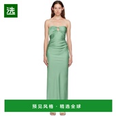 美国直邮 Emilia BEC 1h可退 BRIDGE 绿色 无肩带长连衣裙 女