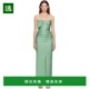 美国直邮 Emilia BEC 1h可退 BRIDGE 绿色 无肩带长连衣裙 女
