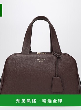 香港直邮Prada 普拉达 女士 大号棕色皮革旅行包 1BB148OOO2HIK