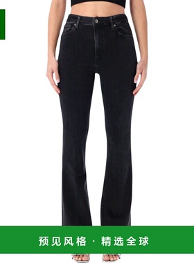 香港直邮FRAME 女士正装裤 3000498METO AW2025 黑色 高腰喇叭牛