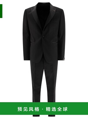 1h可退 香港直邮Tagliatore 男士 黑色羊毛套装 SFBR15A01LIS0600