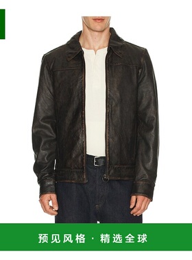 1h可退 香港直邮Allsaints 男士 Alkan 夹克 M018LB black黑色 舒