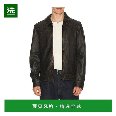 1h可退 香港直邮Allsaints 男士 Alkan 夹克 M018LB black黑色 舒