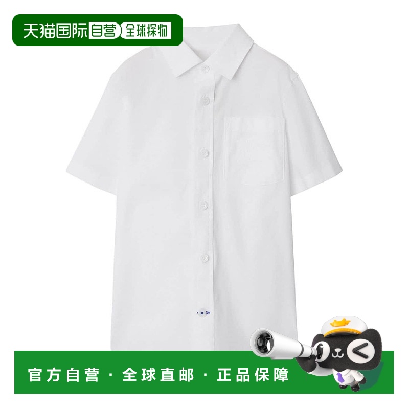 1h可退 欧洲直邮BURBERRY KIDS 男童衬衫8092512WHITE