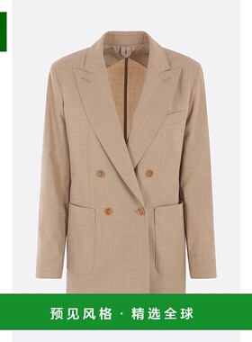 1h可退 香港直邮MaxMara 麦斯玛拉 女士 Corfu 双排扣弹力羊毛夹