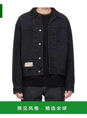 香港直邮WOOYOUNGMI 男士夹克 W253JP21982B AW2025 黑色 徽标牛