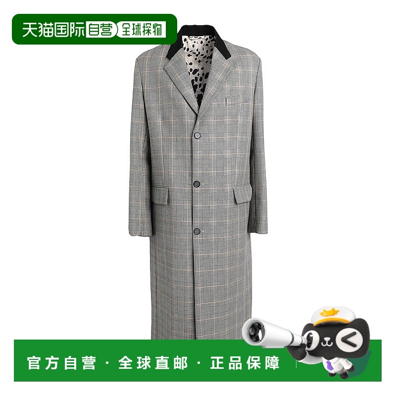 1h可退 香港直邮Marni 玛尼 男士 大衣 black黑色 舒适时尚羊毛