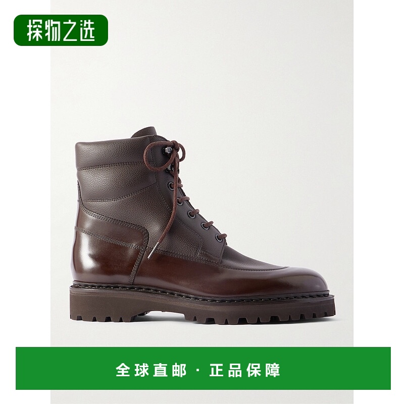 香港直邮John Lobb 男士 Peak 饰板皮质靴子 N17SXJL2Y