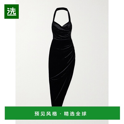 1h可退 香港直邮NORMA KAMALI 诺玛·卡玛丽 女士 Cayla 不对称褶