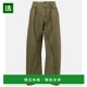 香港直邮J.W. Anderson 女士 1h可退 中腰阔腿牛仔裤 green绿色