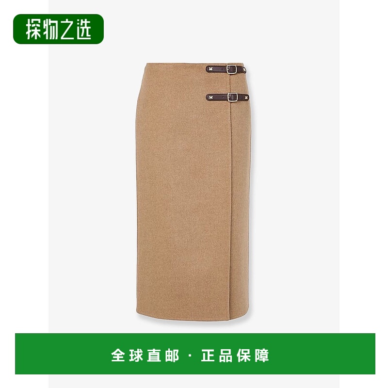 香港直邮MaxMara 麦斯玛拉 女士 'Curzio' Front Closure 浅褐色