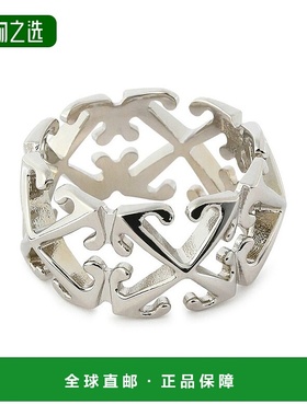 1h可退 香港直邮off-white 男士 银色 Arrow 戒指 OMOC07BC99MET0